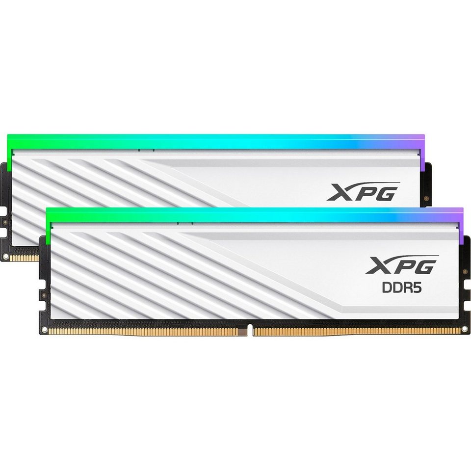 RAM Memorie DDR5 48 GB ADATA DIMM 6000 (2x 24 GB) Dual-Kit - AX5U6000C3024G-DTLABRWH. Lancer Blade RGB. INTEL XMP. AMD EXPO - Bardhë