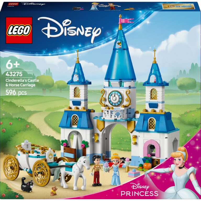 LEGO Disney Princess Cinderella’s Castle and Horse-Drawn Carriage 43275