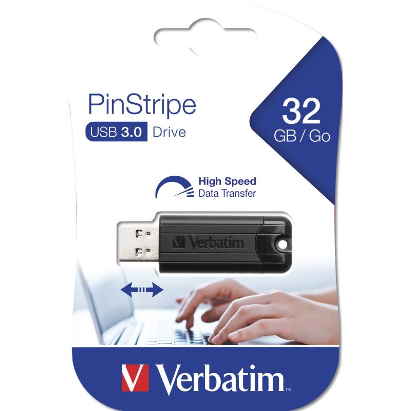 USB Flash Drive Verbatim Store'n'Go PinStripe / 32GB / 3.2 – Zezë - Figura 5