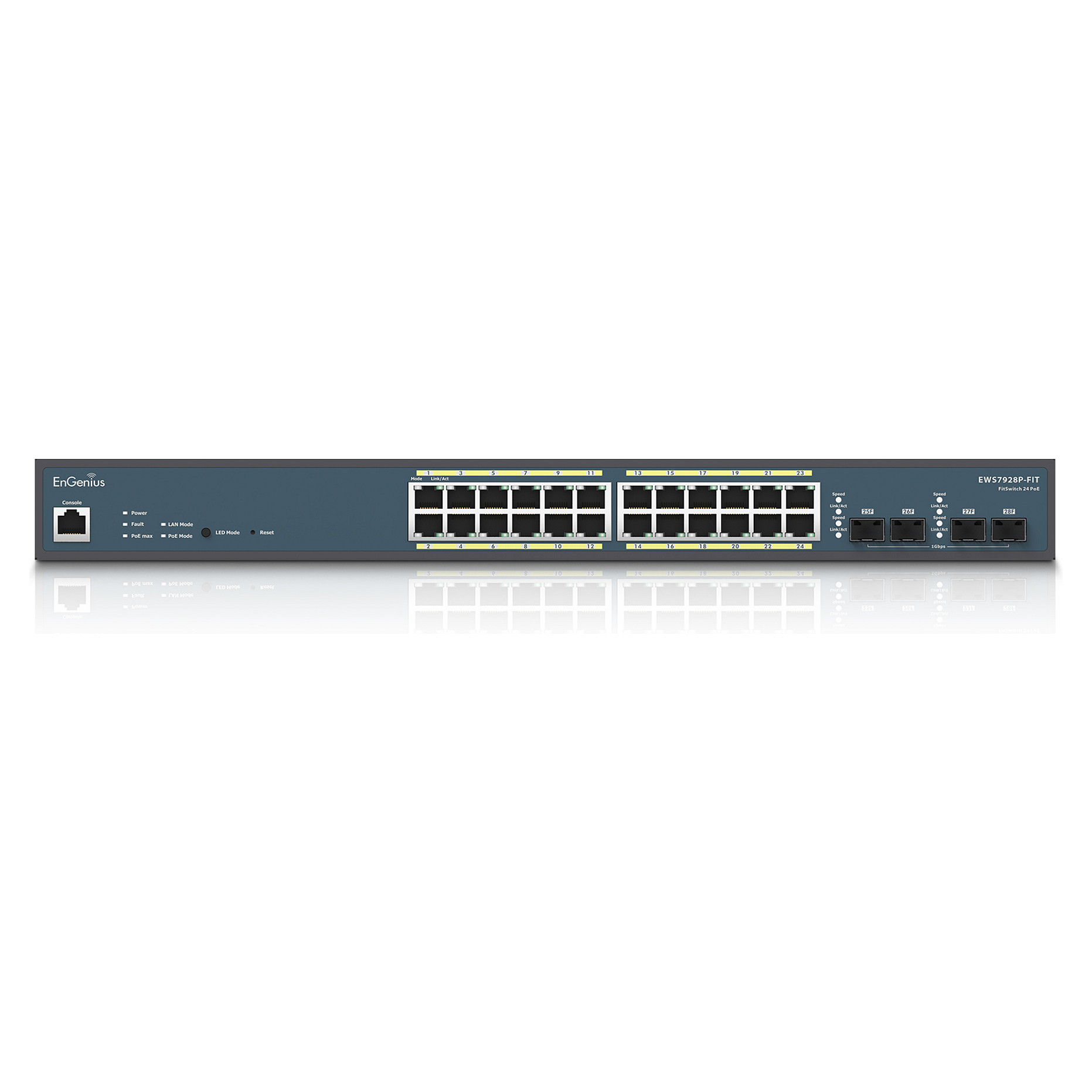 EnGenius EWS7928P-FIT 24-Port Gigabit PoE Managed Switch 24xPoE 4xSFP Enterprise Switch 2