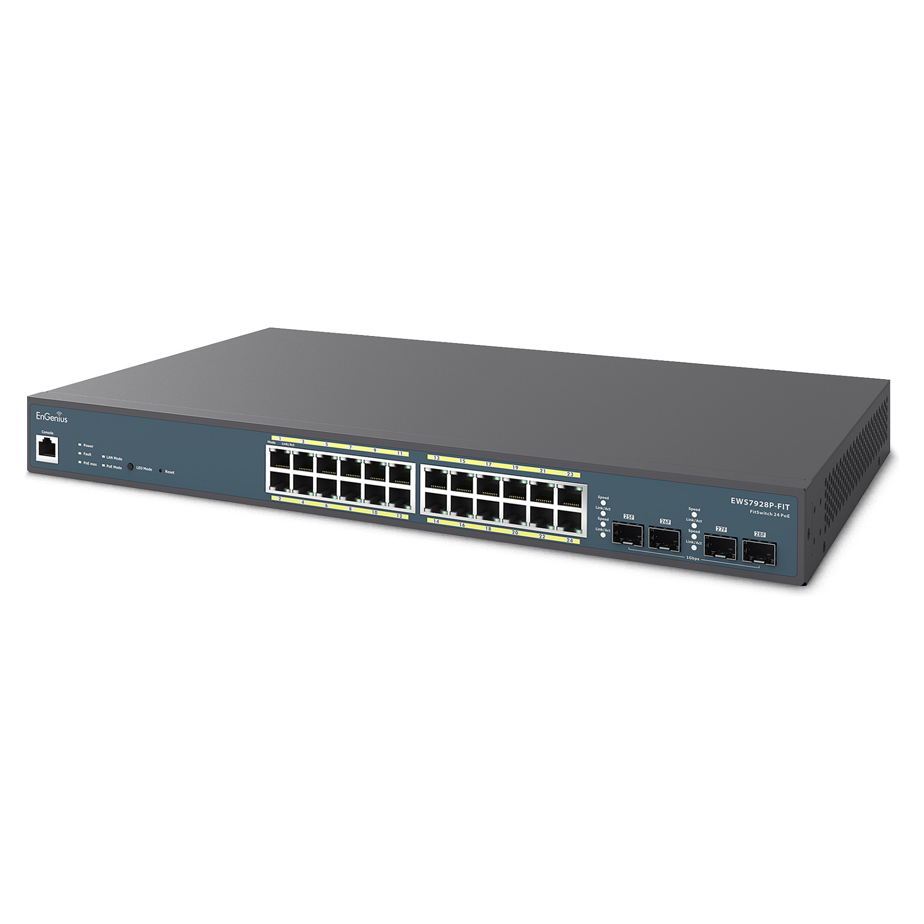EnGenius EWS7928P-FIT 24-Port Gigabit PoE Managed Switch 24xPoE 4xSFP Enterprise Switch 3