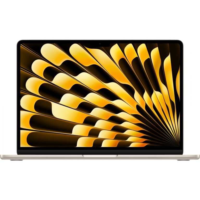 Laptop MacBook Air Apple 13-inç: Procesor Apple M3 me CPU 8-bërthamësh dhe GPU 8-bërthamësh. 16GB. 256GB SSD - Dritë yjesh