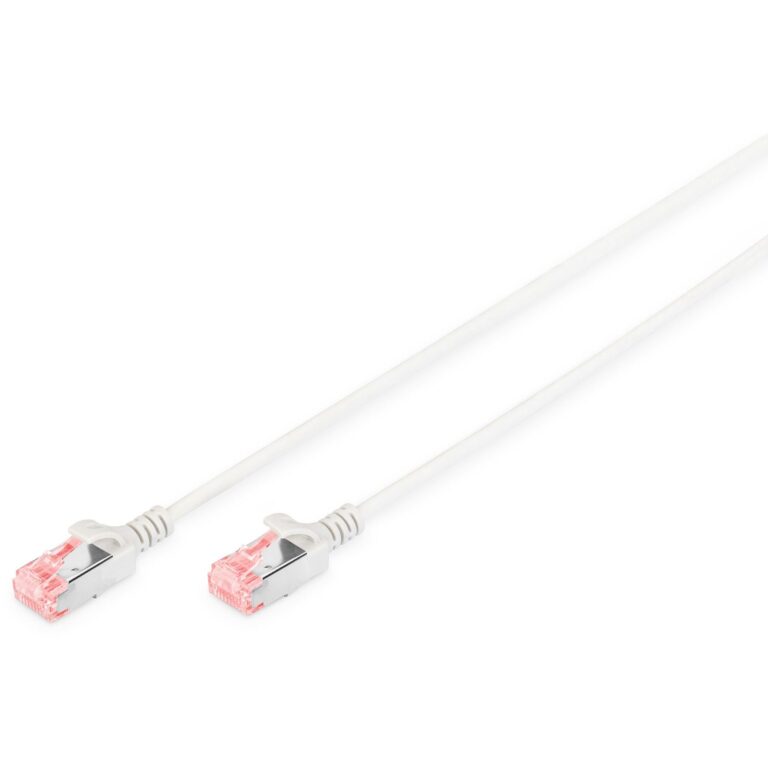 Kabllo për rrjet DIGITUS / Patch Cable / Cat6 S/FTP / 2xRJ45 / 1.0m / Polybag – Gri