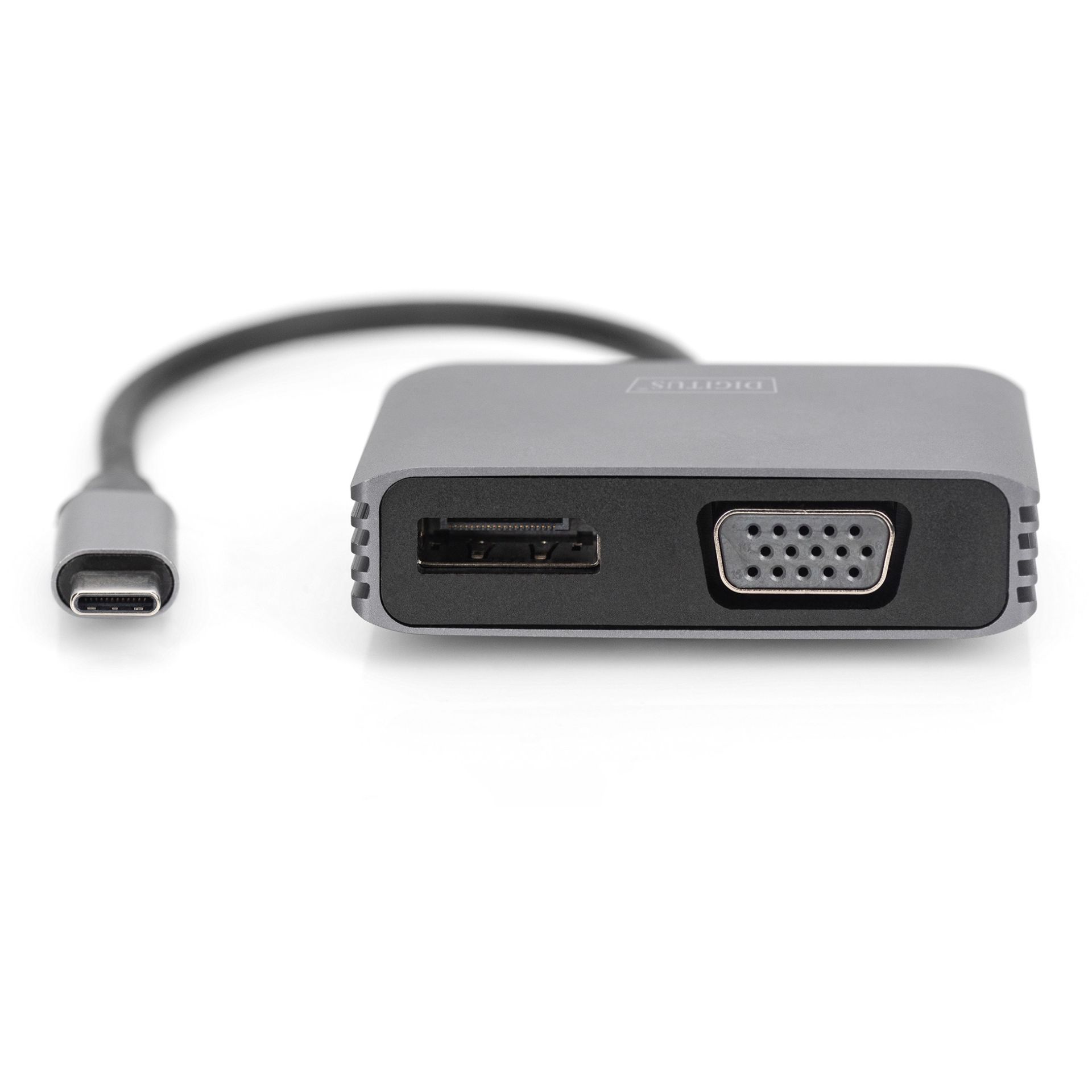 Adapter DIGITUS DP → VGA / 20cm / 4K / 30Hz - Argjend / Alumini - Figura 2