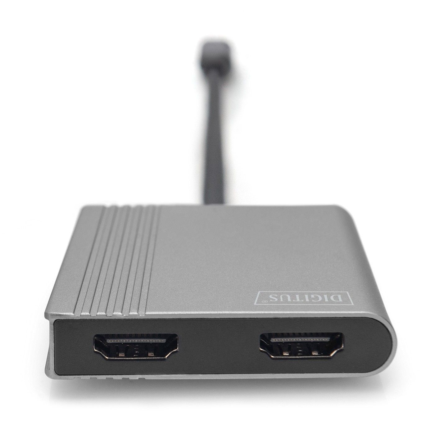 Adapter USB‑C DIGITUS → 2x HDMI / 18cm / 4K / 30Hz - Argjend / Alumini - Figura 4