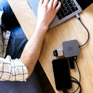 HUB Green Cell AK61 USB‑C / 6 Porta (3x USB 3.0, USB‑C, HDMI, Gigabit LAN) – Argjend 8