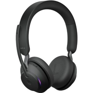 Kufje pa Kabllo Jabra Evolve2 65 Microsoft Teams Stereo with Charging Station / Link380a USB-A- Zezë 8