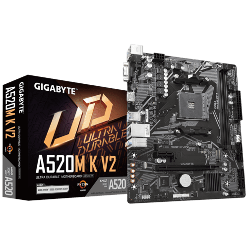 Motherboard Gigabyte A520M K V2 / AM4 / Micro ATX / DDR4