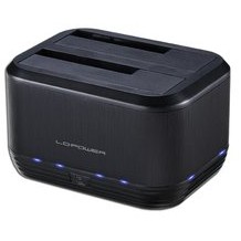 Aksesorë për disqe LC-Power USB 3.0 Docking Station for 2× HDD