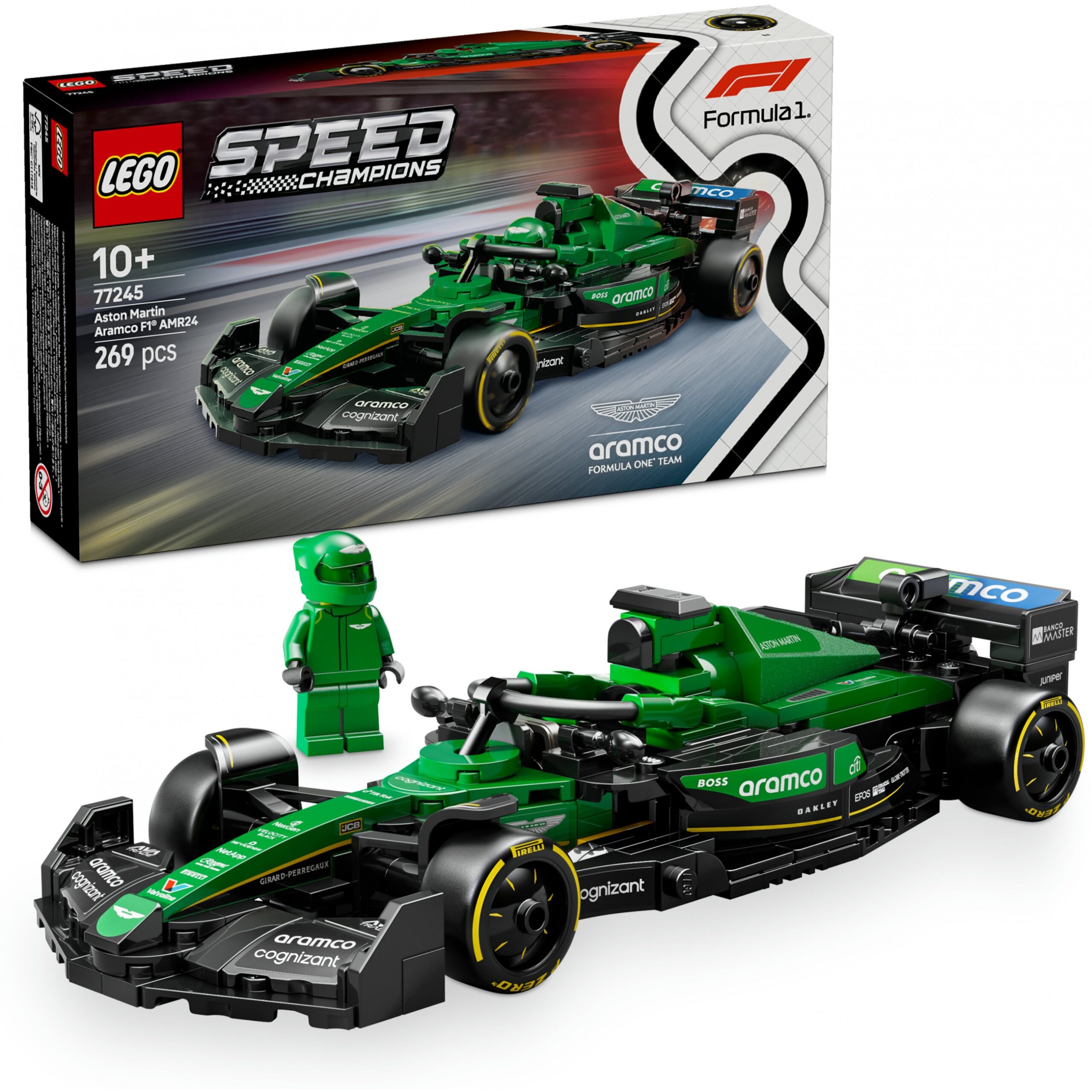LEGO Speed Champions Aston Martin Aramco F1 AMR24 Rennauto 77245 - Figura 3