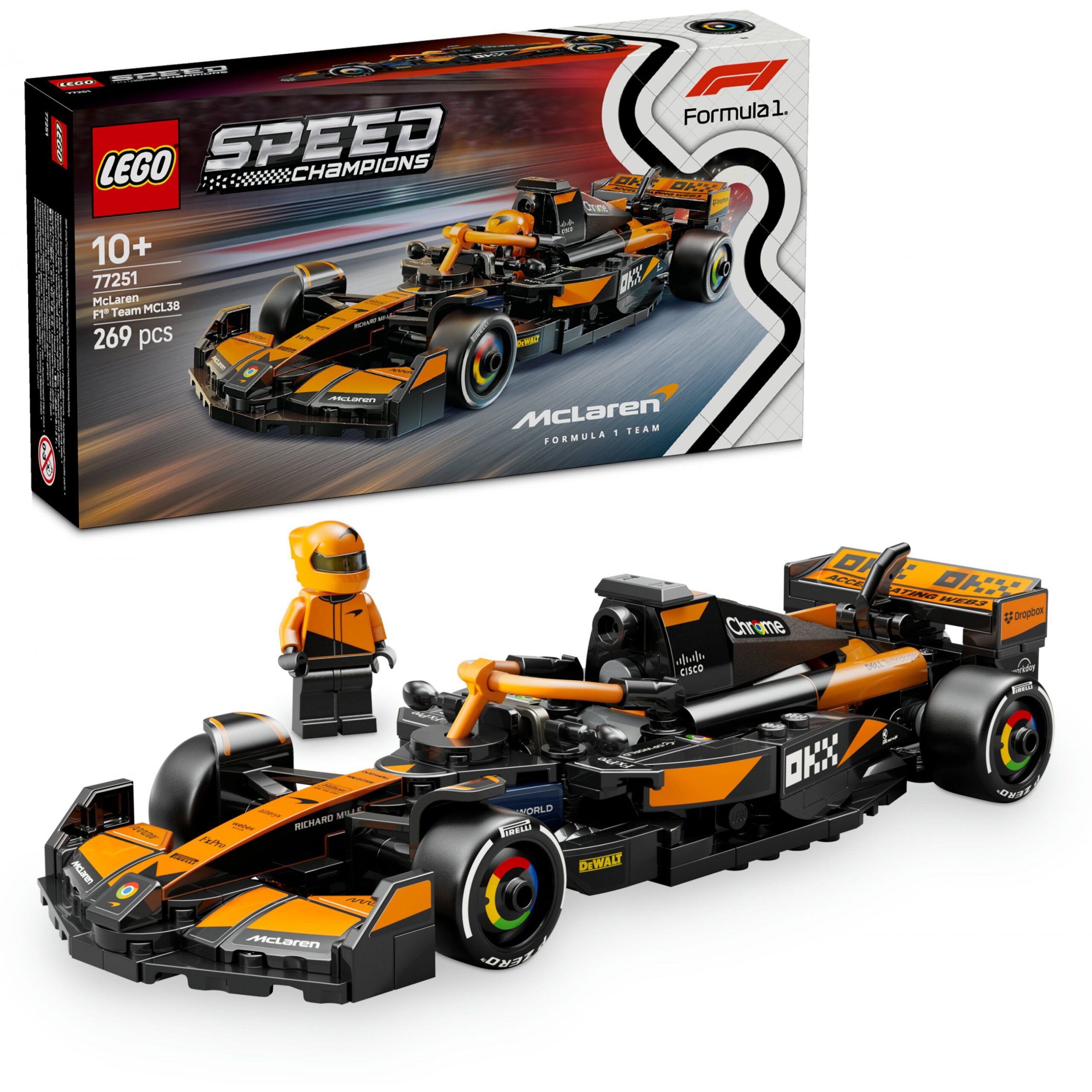 LEGO Speed Champions McLaren F1 Team MCL38 Racing Car 77251 - Figura 3