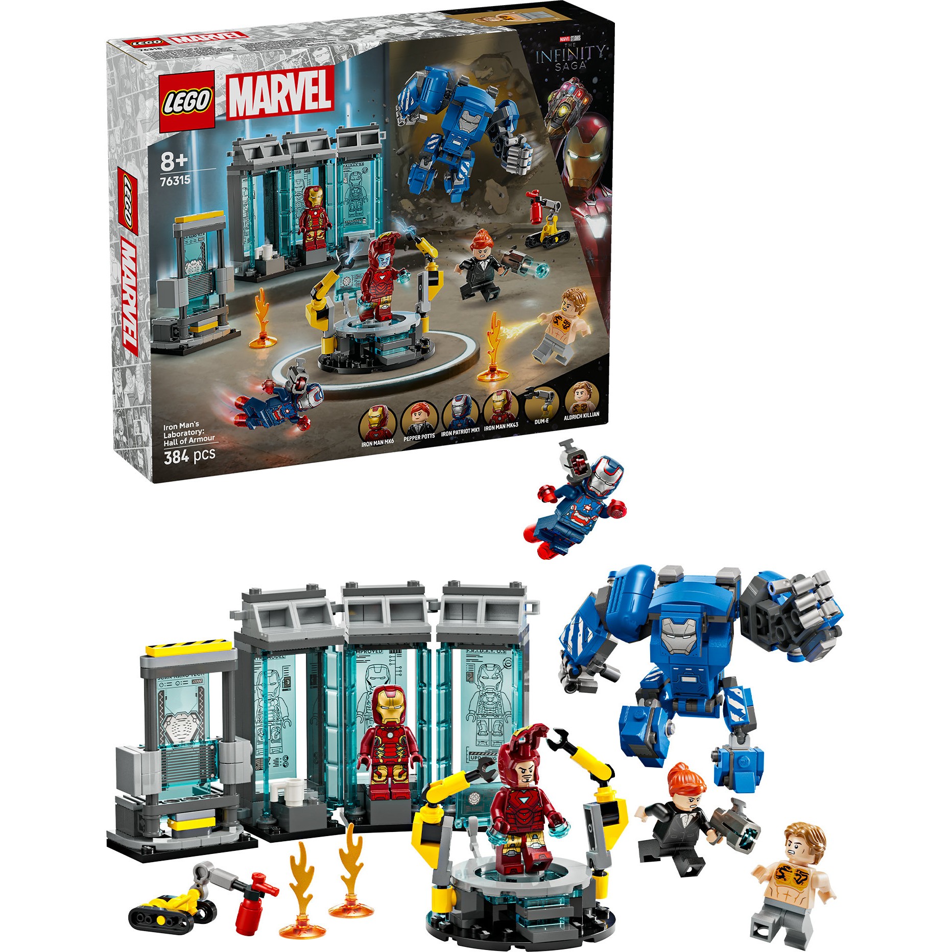 LEGO Super Heroes Marvel Iron Man’s Lab: Hall of Armors 76315 - Figura 3