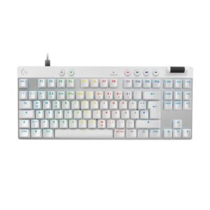 Tastierë Gaming Logitech G Pro X TKL Rapid Wired / QWERTY – Bardhë