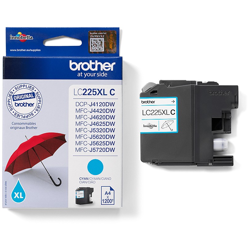 INK Brother LC-225XLC Ink Cartridge – Blu - Figura 3