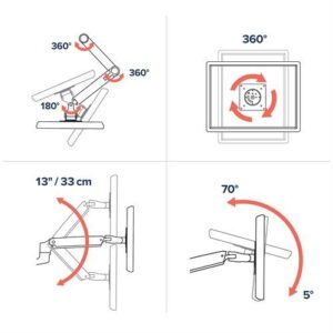 Mbajtëse për Monitor Ergotron LX Desk Mount 34" LCD Arm