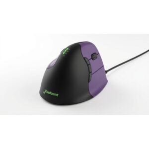 Maus me Kabllo Evoluent Vertical Mouse 4 Small / Right Hand / 6 Buttons - Zezë / Vjollcë