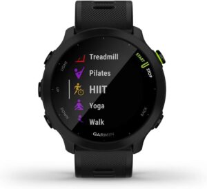 Orë e mençur Garmin Forerunner 55 / 1.04 Inch / Android / Up to 2 weeks of Battery Life / Bluetooth / E zezë