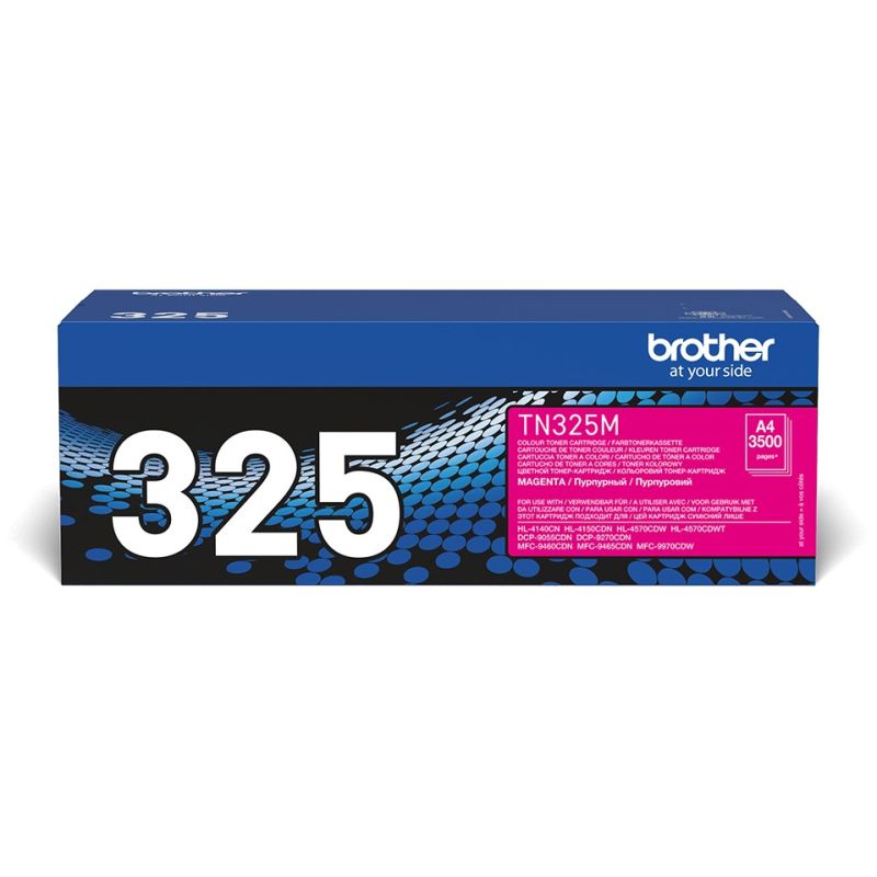 Toner Brother TN-325M Cartridge Original  / High Yield / Bis zu 3.500 Seiten (ISO/IEC 19798) – Rozë