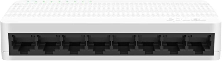 Switch Tenda S108 / 8-Port / Ethernet / 100Mbps / Plug and Play / I bardhë