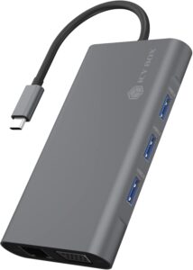 Docking Station Icy Box IB-DK4040-CPD / Mini Dock / USB-C / 1xHDMI / 1xVGA / 3xUSB 3.0 Ports / Gigabit Ethernet / PD 100W / Hiri