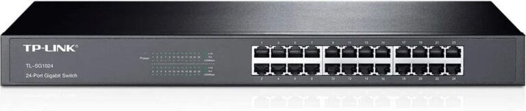Switch TP-Link / 24-port / Unmanaged / Gigabit Ethernet 10/100/1000 Mbps / 24xRJ-45 / Full/half duplex / Plug and Play / Desktop/Rackmount / I zi