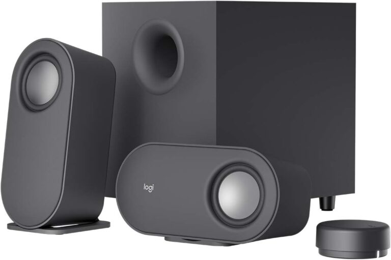 Zmadhues të Zërimit Logitech Z407 / Bluetooth / 40 Hz / 80 Watts / Subwoofer and Wireless Control / Multiple Inputs / USB / I zi