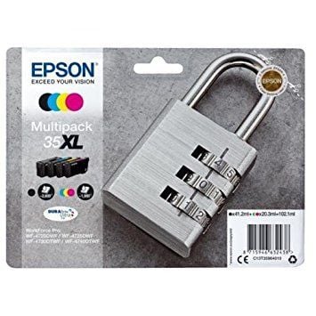 INK Epson 35XL C13T35964010 4er Multipack / deri në 1.900 faqe – Set me 4 ngjyra (Zezë/ Blu/Rozë/Verdhë)