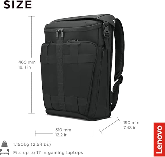 Çantë shpine Gaming për Laptop Lenovo Legion Active / 17 Inch / E zezë - Figura 5