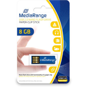 USB Flash Drive / MediaRange / NanoStick / 8GB / USB-A 2.0 / Blu