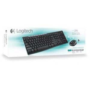 Combo Tastierë & Maus Logitech MK270 Desktop / wireless / QWERTZ / DE - e zezë