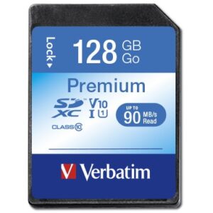 Kartë Memorie  SD CARD 128GB Verbatim Premium XC 90MB/s