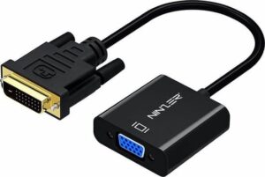 Kabëll DVI në VGA / 15cm / E zezë