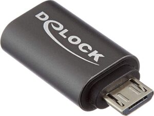 Adapter USB DELOCK / 2.0 Micro‑B (St) → Type‑C 2.0 (Bu) - Zezë