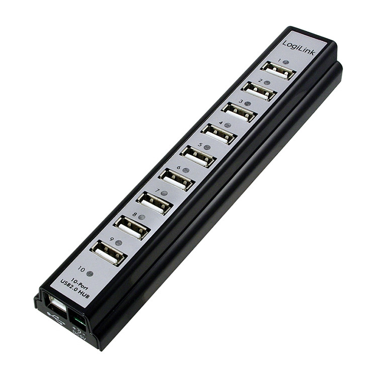 HUB LogiLink USB 2.0 10-Port / Active with Power Adapter - Zezë - Figura 3
