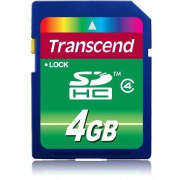 Kartë Memorie SD CARD 4GB Transcend SDHC 85MB/s