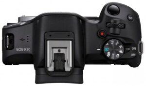Kamere dixhitale Canon EOS R50 + RF-S 18-45mm F4.5-6.3 IS STM / 4K / Bluetooth / Wi-Fi / 2.95 inches / e zezë