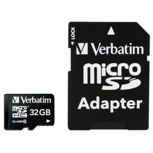 Kartë Memorie SD CARD 32GB Verbatim Premium MicroHC 90MB/s +Adapter