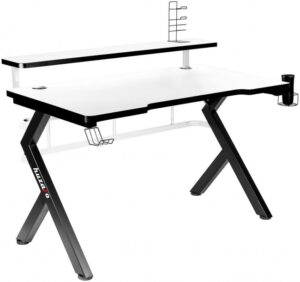 Tavolinë Gaming Huzaro Hero 5.0 / 120 cm x 60 cm x 82 cm / e bardhë