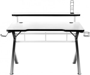 Tavolinë Gaming Huzaro Hero 5.0 / 120 cm x 60 cm x 82 cm / e bardhë