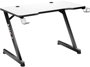 Tavolinë gaming Huzaro Hero 2.5 / 120 x 75 cm – Bardhë/ Zezë