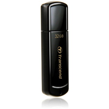 USB Flash Drive STICK 32GB USB 2.0 Transcend JetFlash 350 - e zezë