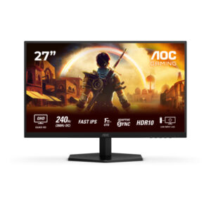 Monitor Gaming AOC Q27G42ZE / 27″ / Quad HD Fast IPS / 240Hz / 1ms / HDMI + DP / Zezë