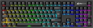 Tastierë Gaming Sharkoon OfficePal KB70W Mech Keyboard Linear Silent / Wired & Wireless / QWERTZ – Zezë 6