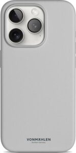 Aksesorë për telefon Vonmählen Eco Silicone Case për Apple iPhone 15 Pro - Gri