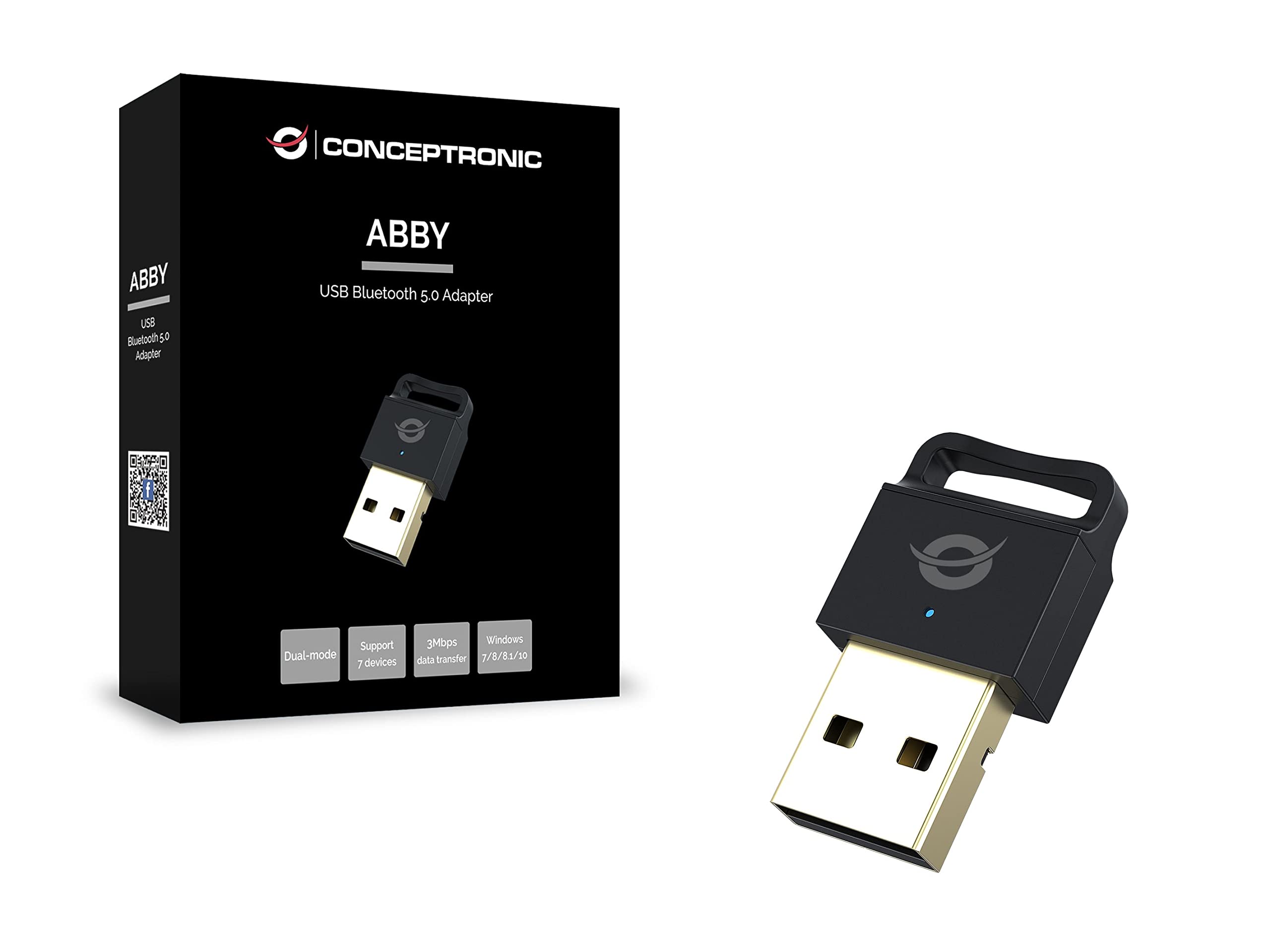 Adapter Conceptronic Bluetooth 5.0 Nano USB Adapter / 10–20m Range – Zezë