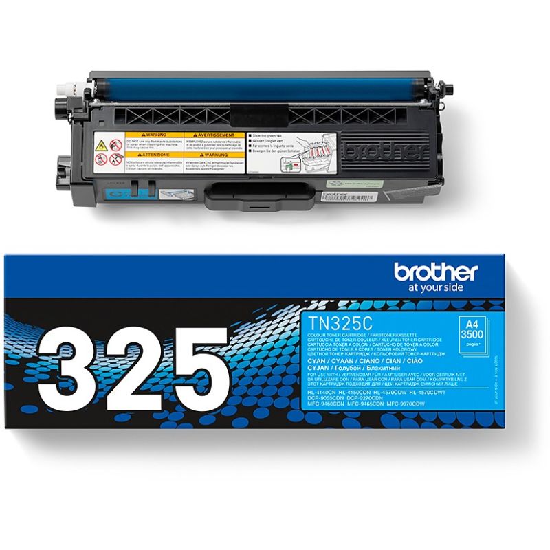 Toner Brother Original Cartridge TN-325C / Up to 3,500 Pages (ISO/IEC 19798) - Blu - Figura 3