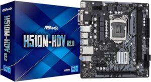 Motherboard ASRock H510M-HDV R2.0 / 1200 / MicroATX