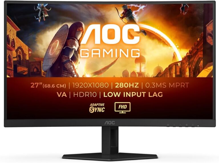 Monitor Gaming AOC C27G4ZXE 27 inch Curved monitor, FHD, 280Hz, 0.5ms, IPS, 2xHDMI, DisplayPort, Tilt