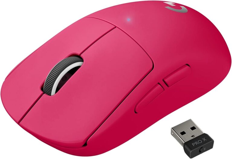 Maus Logitech G Pro X / Superlight / Optik / 32000 DPI / Rozë