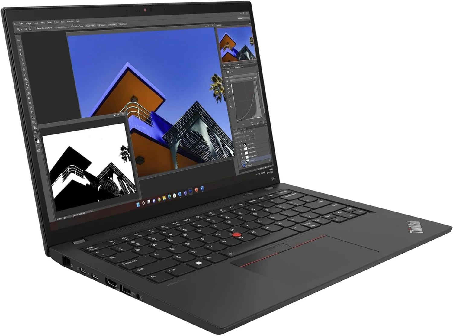 Laptop Lenovo ThinkPad T14 G4 / Ryzen 5 PRO 7540U / 16GB / 256GB / 14" WUXGA Touch / AMD Radeon 740M - Zezë - Figura 2